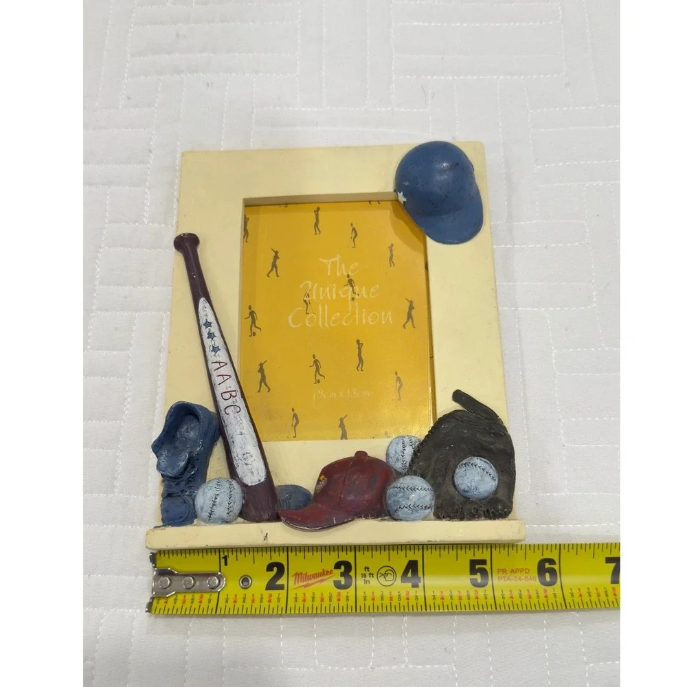 Vintage‎ Baseball 3D Resin Photo Frame The Unique Collection 90s Sports Decor